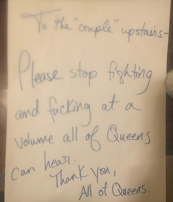 35 Passive Agressive Notes From Neighbors.