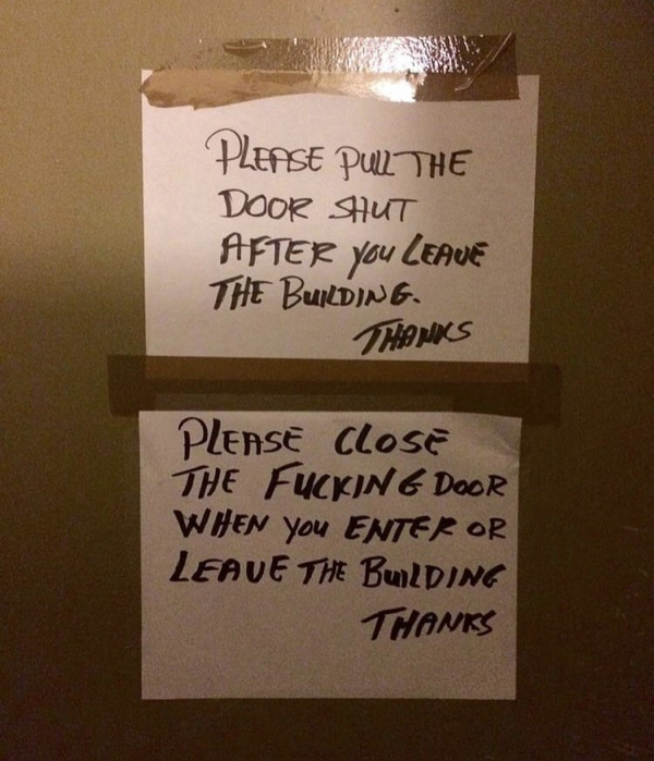 35 Passive Agressive Notes From Neighbors.