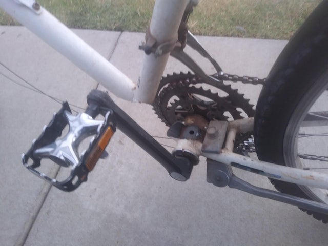 My bike pedals broke off on my way to school, this is my only form of personal transportation.