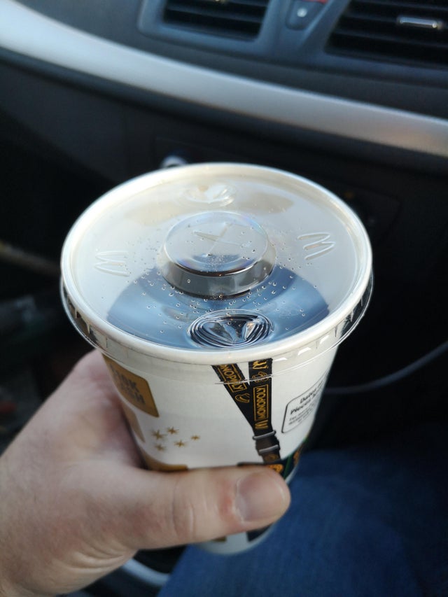 Hey McDonald’s, it would be nice for those of us that ask for NO ICE to get a full drink!