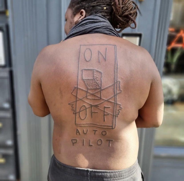 tattoo fails - barechestedness - On Off Auto Pilot