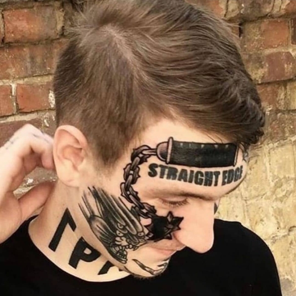 tattoo fails - earth crisis face tattoo - Straighted