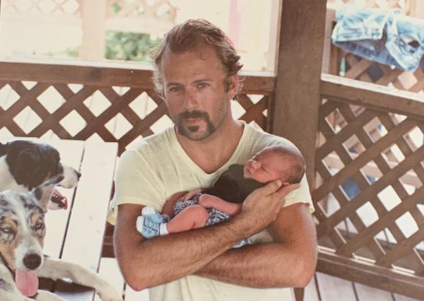 Bruce Willis with his daughter Rumer Willis in the late ’80s.