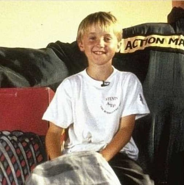 Tom Felton in the early ’90s.