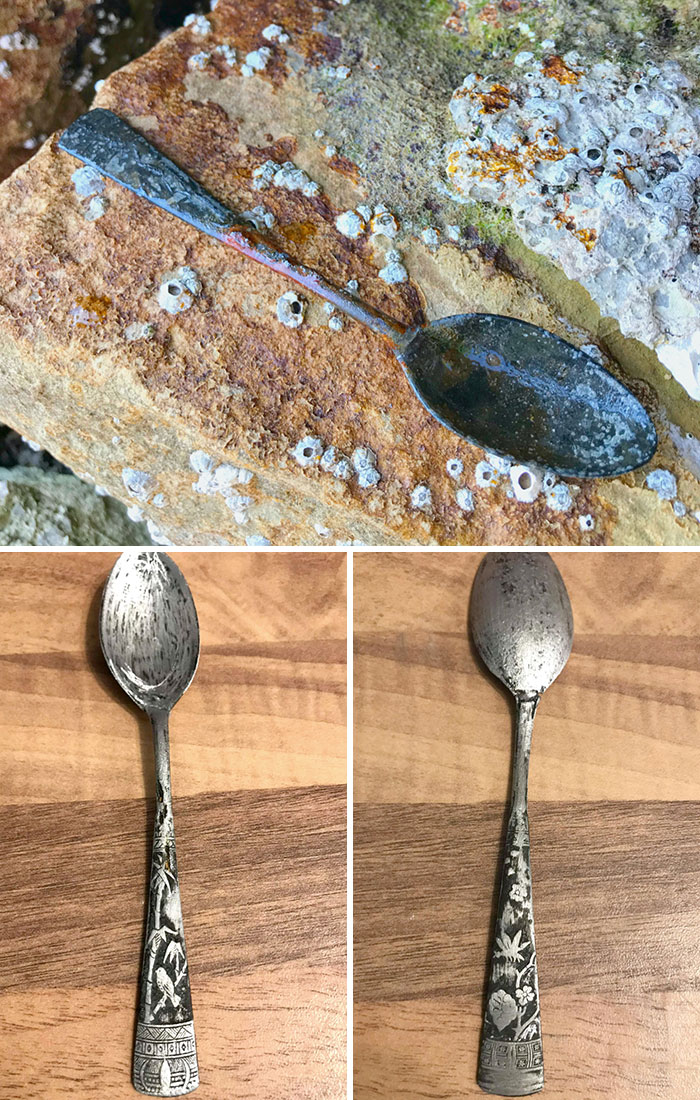 beach finds - washed ashore - spoon - ,