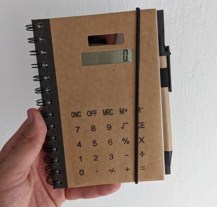 “My notebook is also a calculator.”