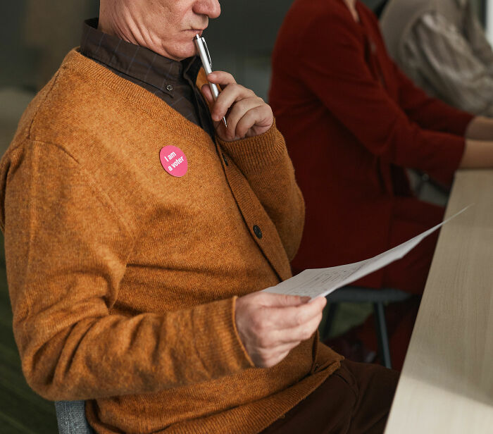 senior citizen - I am a voter