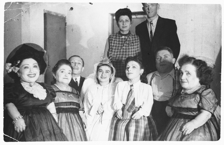 The Ovitz family, 1950. They are the only family that survived in Auschwitz, where doctor Mengele did experiments on them.