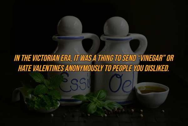 Vinegar - In The Victorian Era, It Was A Thing To Send "Vinegar Or Hate Valentines Anonymously To People You Disd. Css! Oek