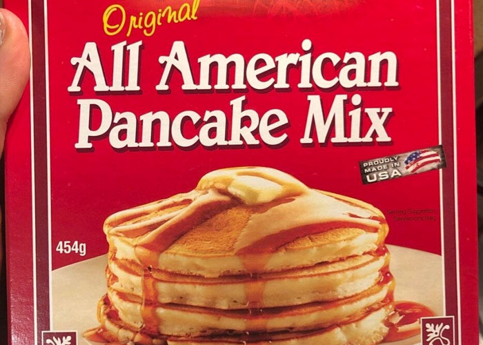 scams - cons - watch out for - Original All American Pancake Mix Proudly Made In Usa 454g 11