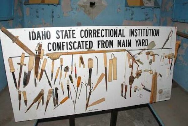 Prison DIY - things inmates madehandmade prison shanks - Idaho State Correctional Institution Confiscated From Main Yard 2 WoW