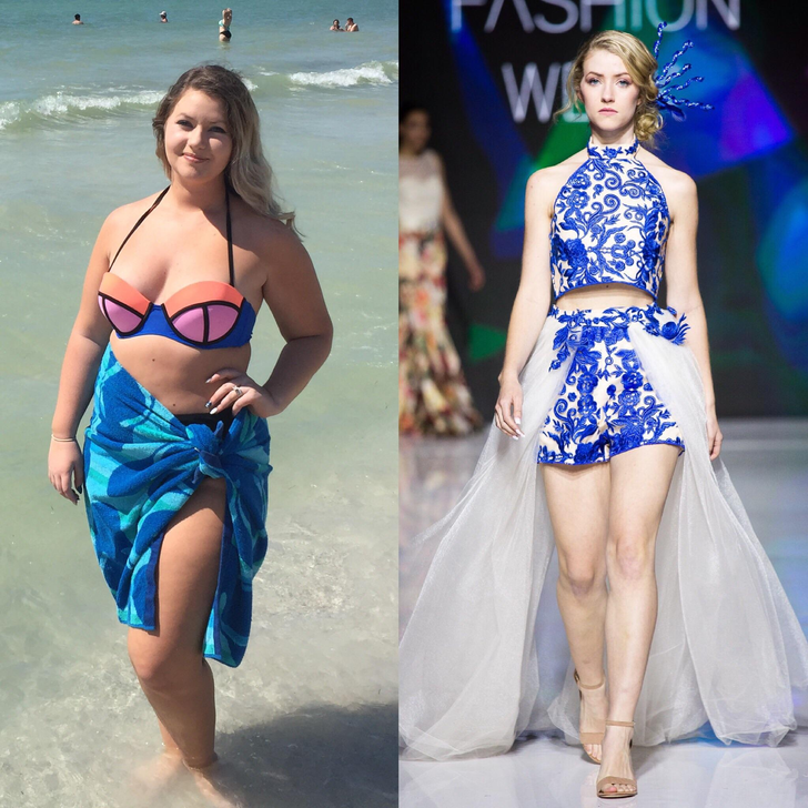 “Last year at this time, I was the heaviest and most unhealthy I’ve ever been. This year, I walked in my city’s fashion week.”