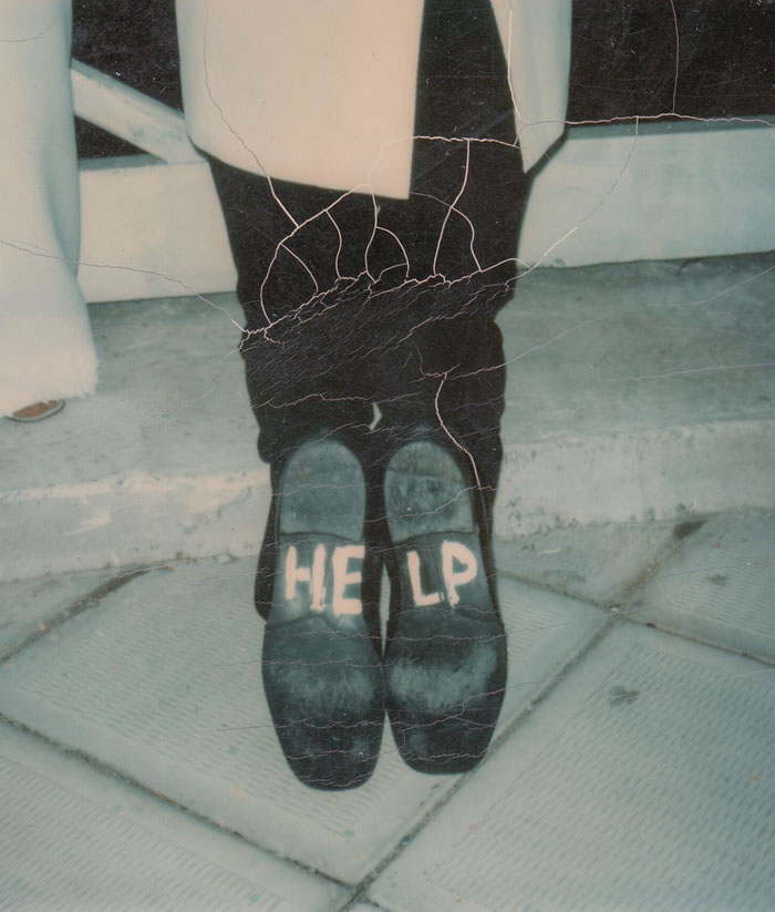 When My Parents Got Married, They Had To Kneel At The Alter And Unknowingly To My Father, His Brother Wrote This On The Bottom Of His Shoes