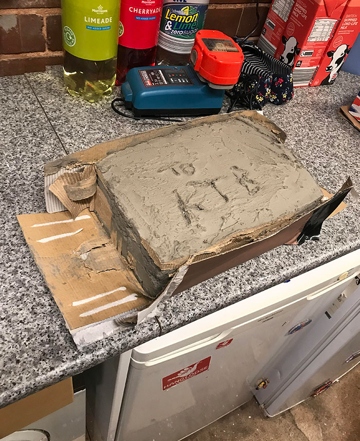 Each Year My Brother And I Compete To Give The Hardest To Open Birthday Gift. This Year I’ve Wrapped His Gift In Concrete