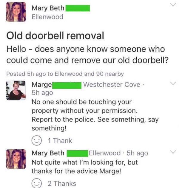 30 WTF Posts From The Nextdoor App.