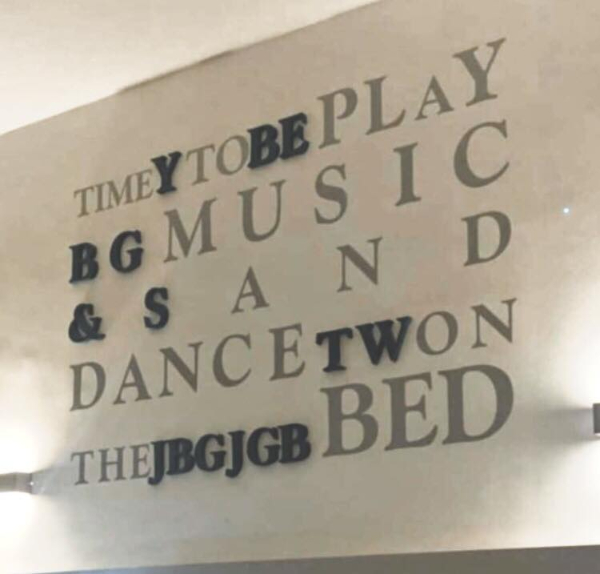 terrible design fails - signage - Timeytobe Play Bgmusic & S A N D An Dance Twon Thejbgjgb Bed