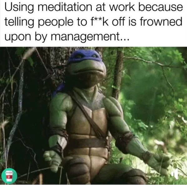 zen gif - Using meditation at work because telling people to fk off is frowned upon by management... Ii1