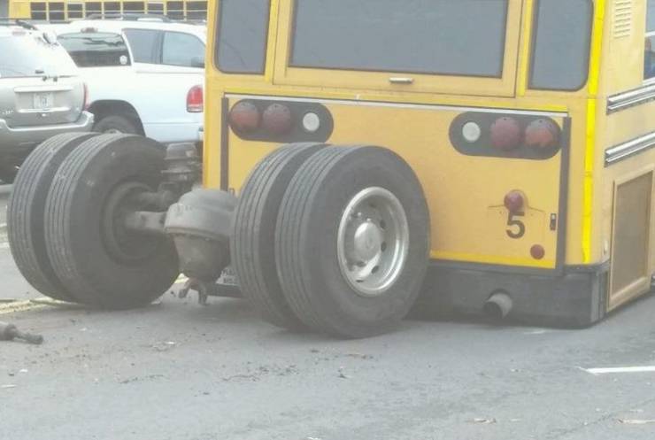 “This happened to my brother’s bus — while they were on it.”