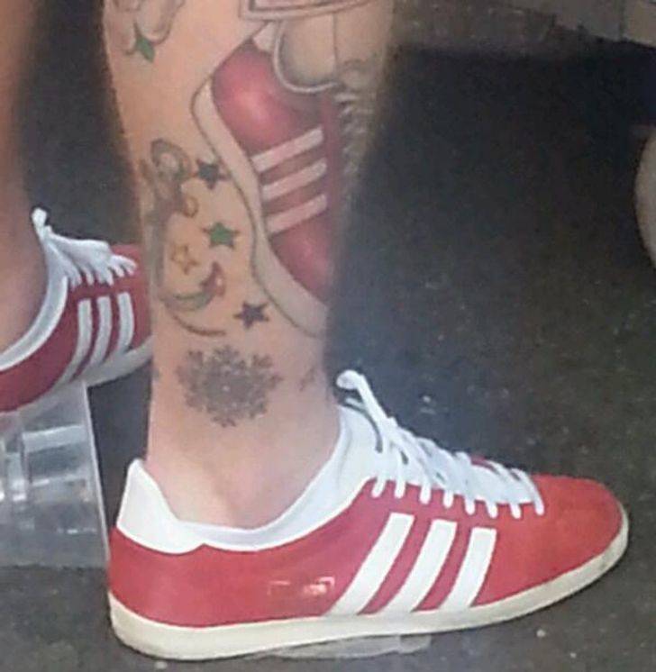 “This guy really loves his Adidas Gazelles.”