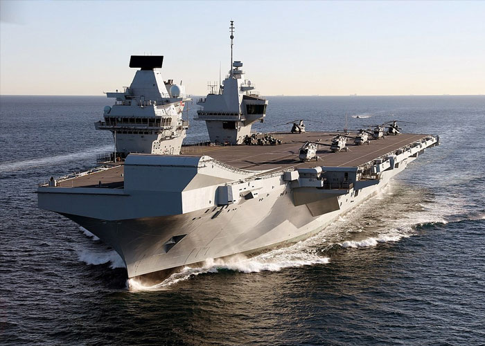 The aircraft carrier HMS Queen Elizabeth has a reverse osmosis system capable of producing more than 500 tonnes of fresh, drinkable water from sea water per day.