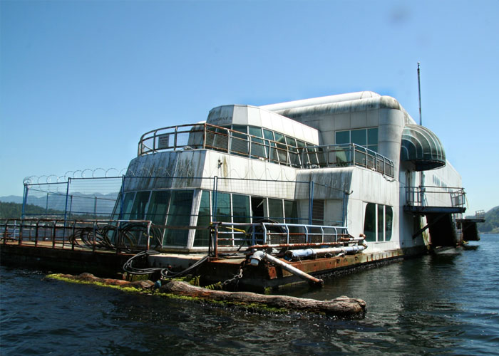 there is an abandoned McDonald’s floating on a barge in Canada. The Mcbarge has been closed for over 30 years