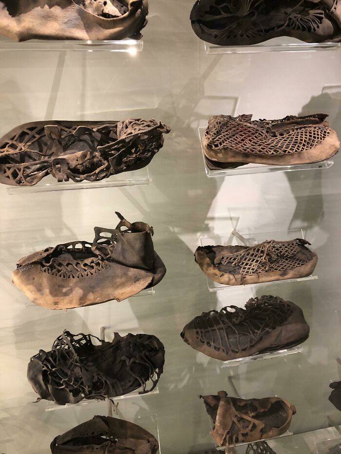 effects of time - time warped - roman leather sandals 2nd century