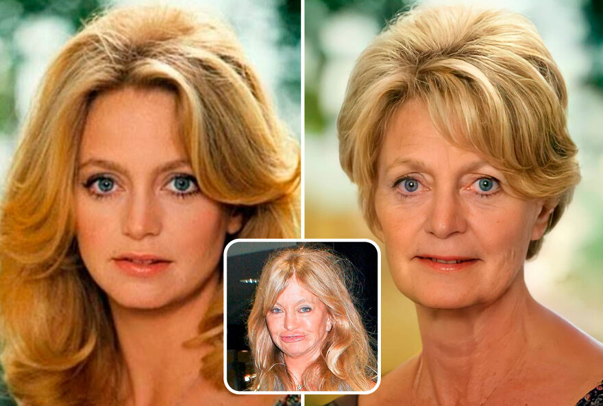 celebrities - without plastic surgery - goldie hawn young