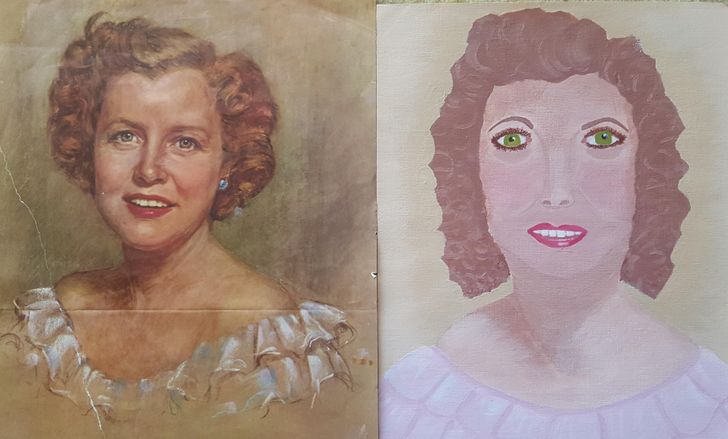 “This painting my grandmother copied”