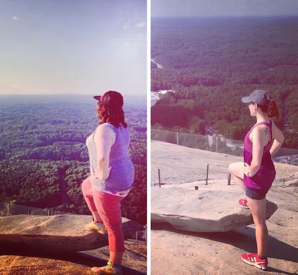 Revisited Stone Mountain after 2 years and had to take a picture in the same place/pose, but now I’m 100 lbs down.