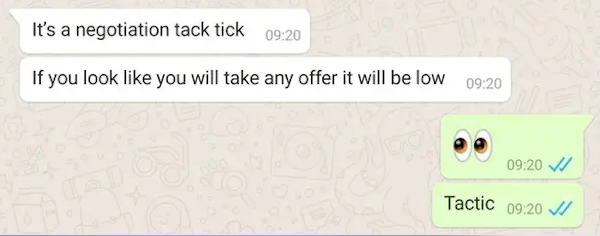funny autocorrect fails and typos - diagram - It's a negotiation tack tick If you look you will take any offer it will be low Tactic V