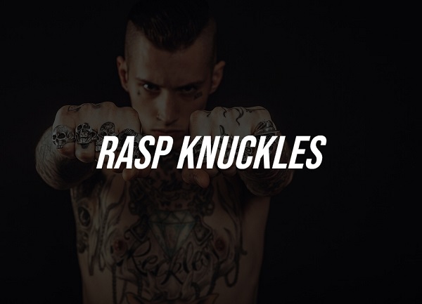 In 1993 a prison found that one of their prisoners had fashioned a pair of ‘improvised brass knuckles’ using some bedding for a grip and a rasp, stolen from a workshop and then bent to lie over knuckles. Imagine getting punched in the face with a rasp!