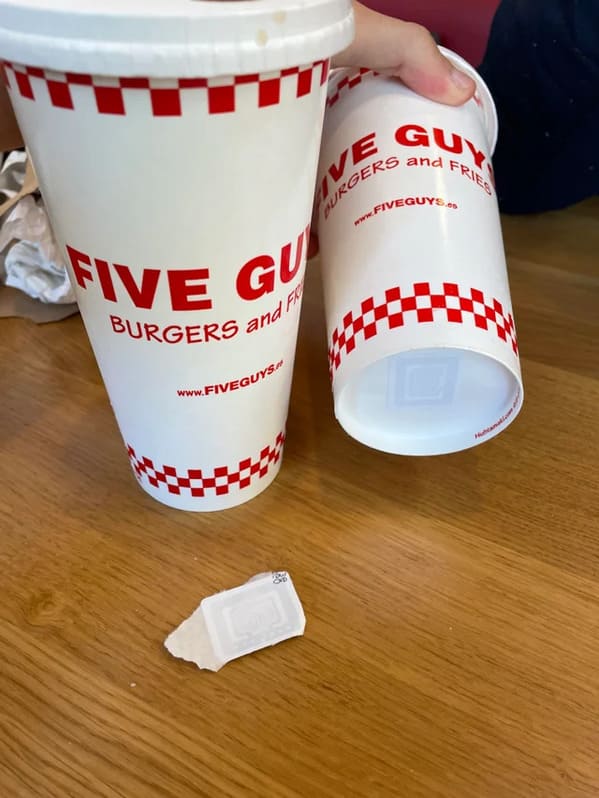 infuriating things -  cup - Guy and Ve Urgers . Five Gu Burgers and F