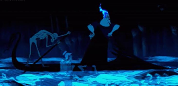 Disney’s Hercules. Hades would have been able to check to see if Hercules actually died very easily. Heck, he was probably eagerly waiting to watch Herc’s soul end up in the Underworld. Pain and Panic could NOT have gotten away with that lie.