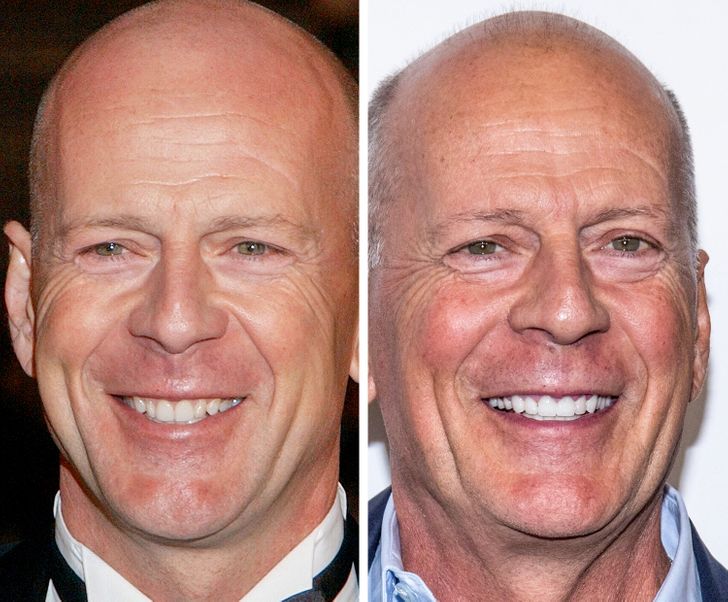 Bruce Willis (49 and 64 years old)