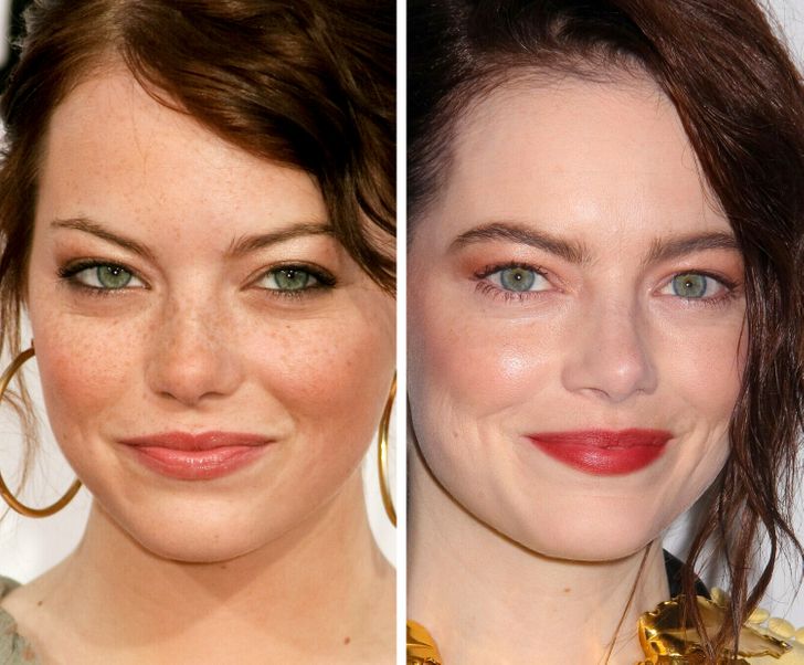 Emma Stone (19 and 30 years old)