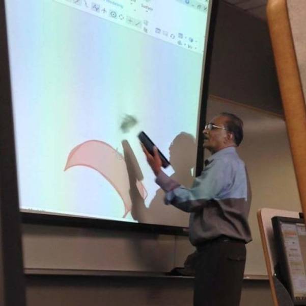 ’’One of my professors thought the screen was a whiteboard.’’