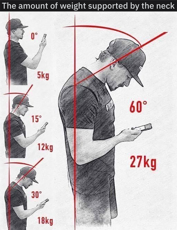 shoulder - The amount of weight supported by the neck g 60 g 27kg g