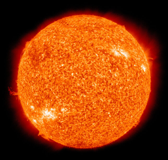 If the sun exploded right now, you would be blissfully unaware of it for just over eight minutes while the energy travels at the speed of light to get to you.