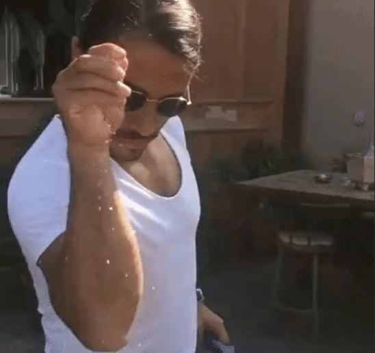 salt bae ban gif