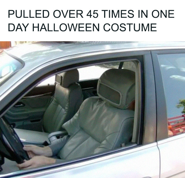 pulled over halloween costumes - Pulled Over 45 Times In One Day Halloween Costume