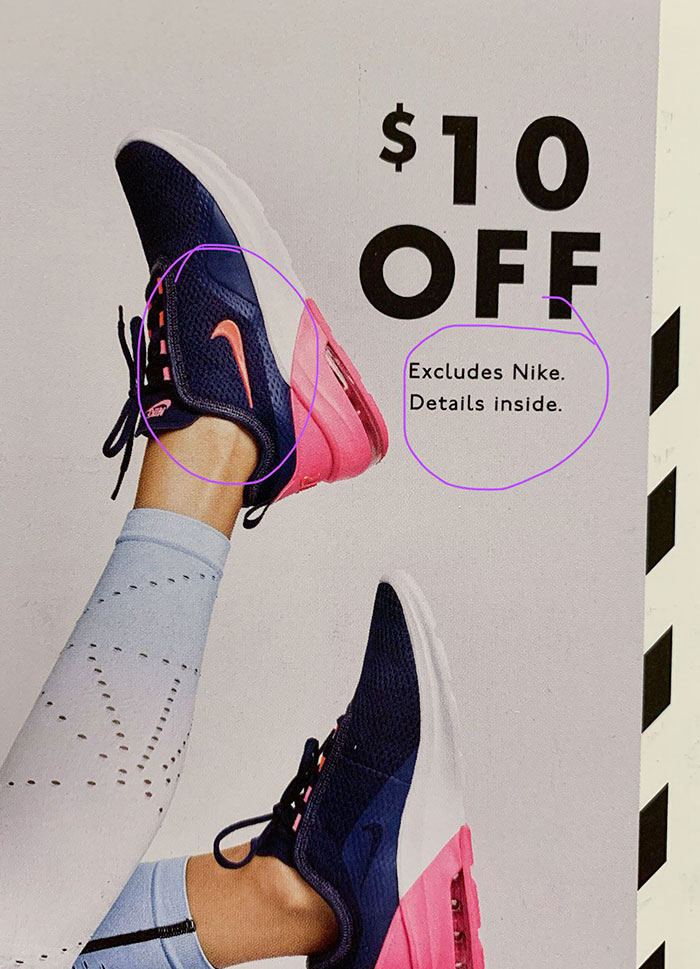 The Mixed Signals Of This Shoe Sale Advertisement