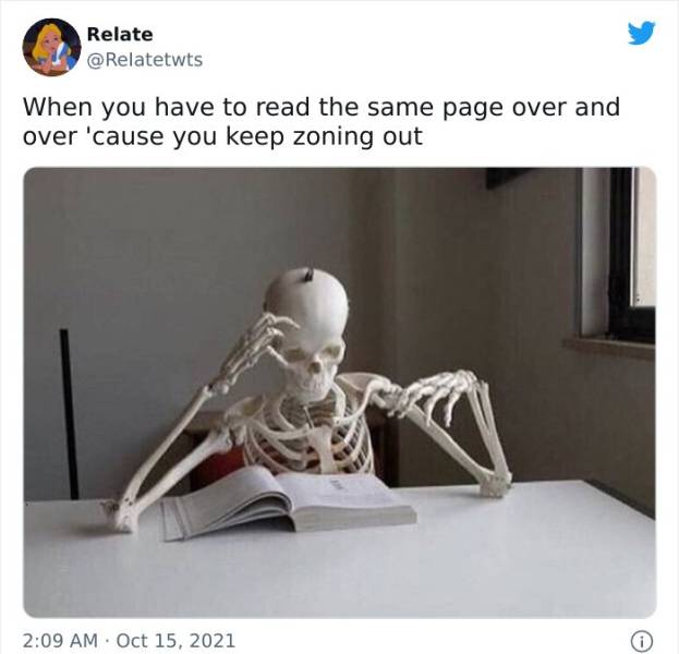 relatable tweets skeleton