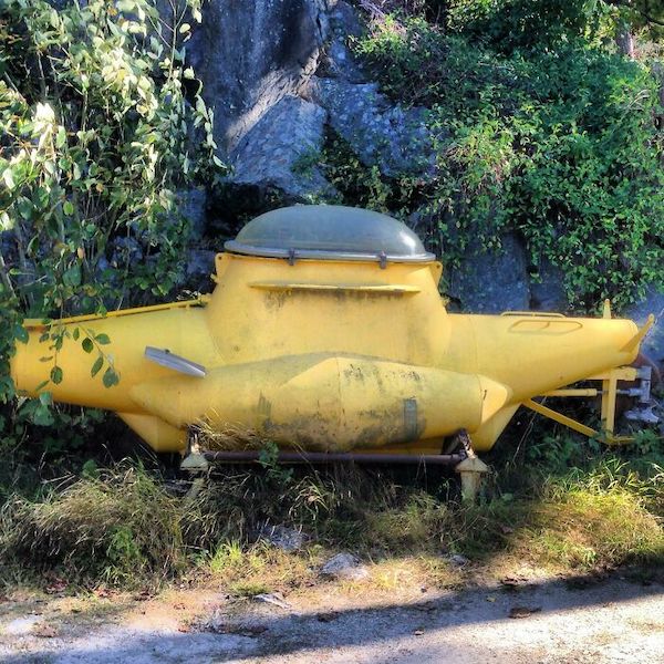 Old submarine I stumbled upon outside Stockholm Sweden.