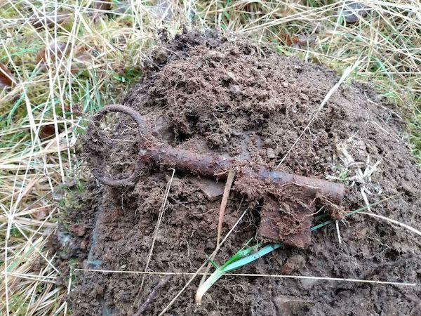 This old skeleton key I found with my metal detector.