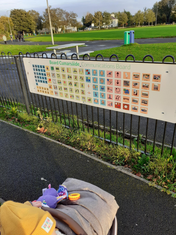 “My local playground has a communication board so kids can interact and play if they are deaf or can’t speak the language.”