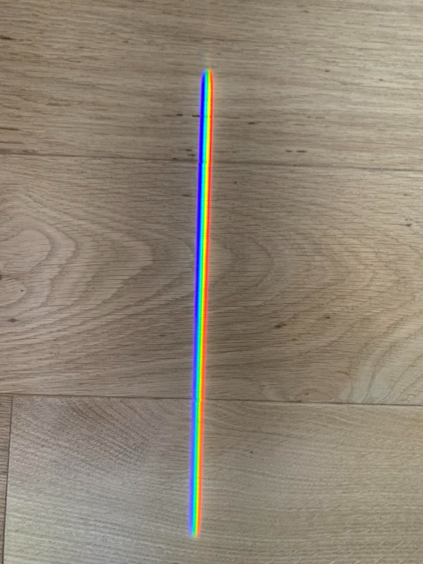 “This clean color spectrum on my floor right now.”