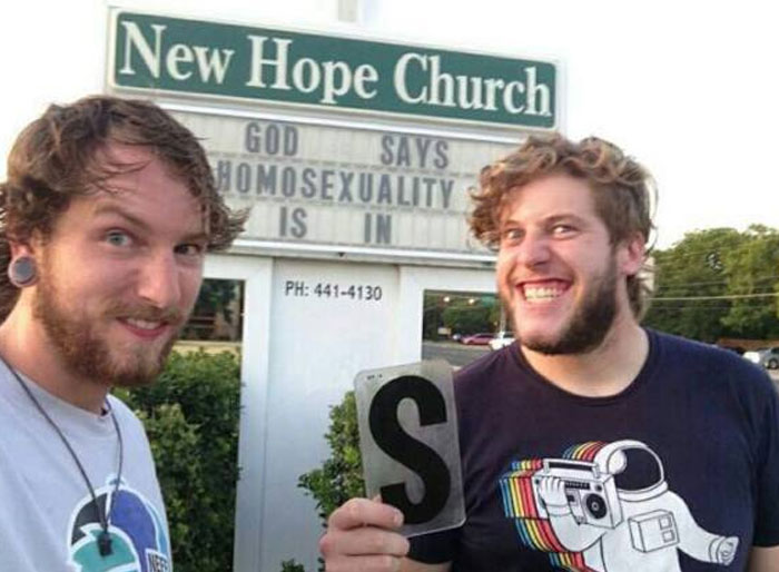 chaotic good - heroes - robin hoods - astronaut boombox - New Hope Church God Says Homosexuality Is In Ph 4414130 S De