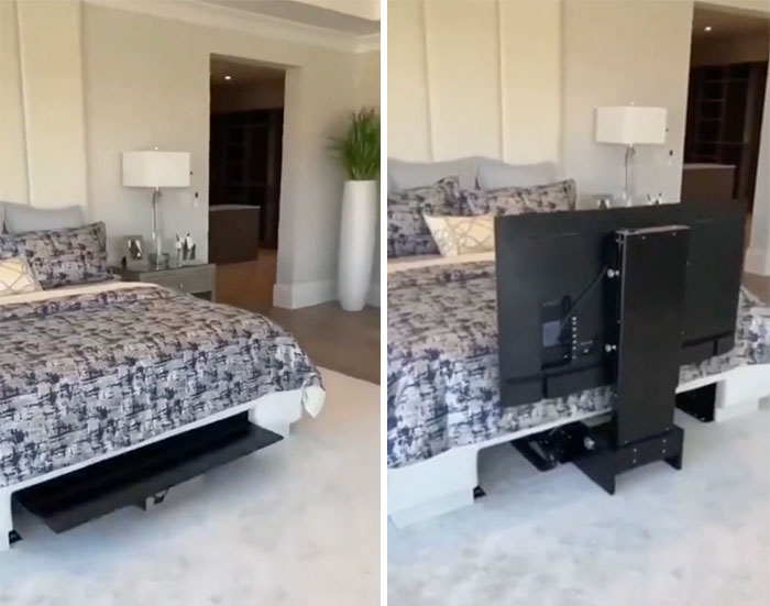 TV Hidden Under The Bed