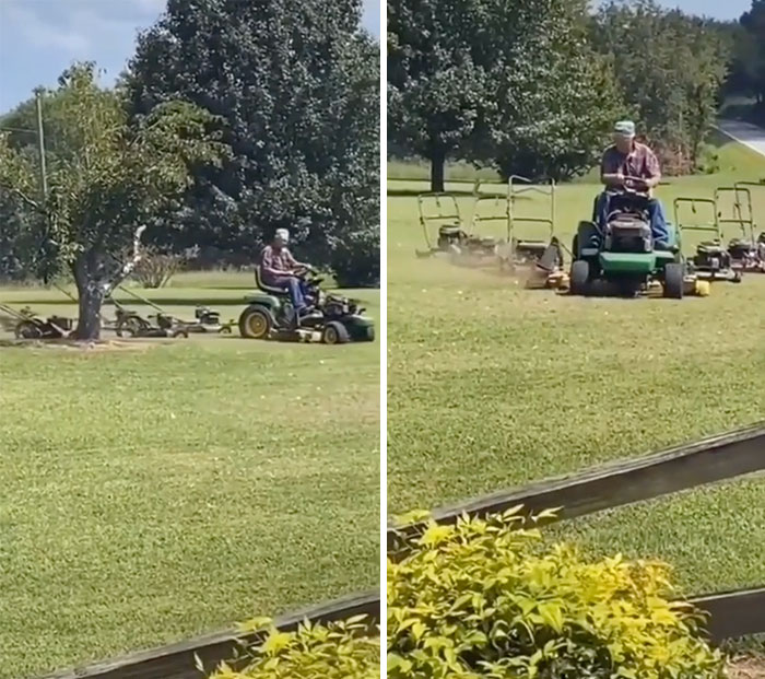 Fighter Jet Formation Mowing