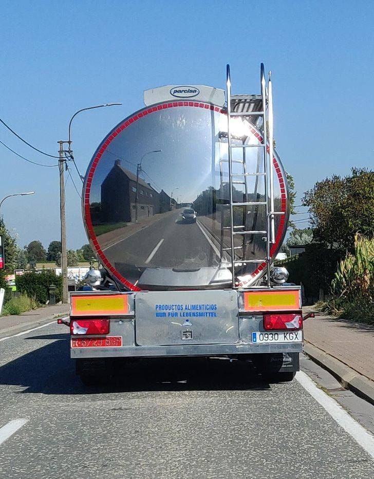 “So shiny, it was confusing to drive behind.”